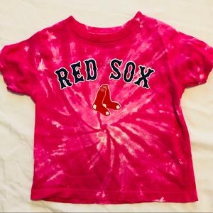 GUC 3t pink tie dye Red Sox shirt